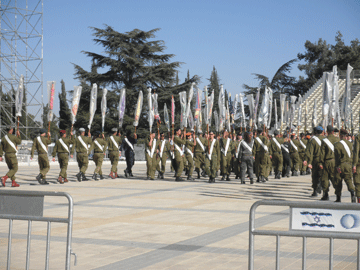 Mount Herzl. Soldiers