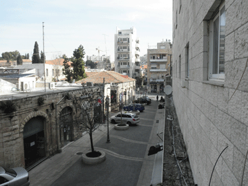 Even Israel Street. View to Jaffa Street.