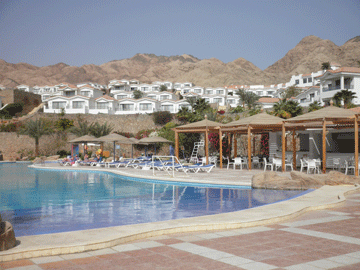 Mecure Hotel, Dahab. One of three pools.
