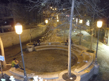 Night View from Hotel Window.