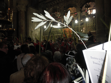 Palm Sunday Procession. Church of the Holy Sepulcher.