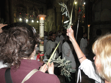 Palm Sunday Procession. Church of the Holy Sepulcher.