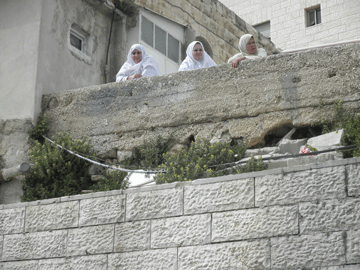Mount of Olives. Palm Sunday Procession.