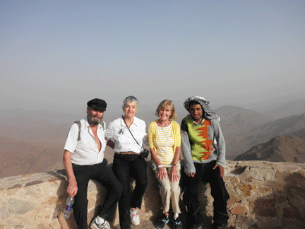 Our team. Top of Mount Sinai