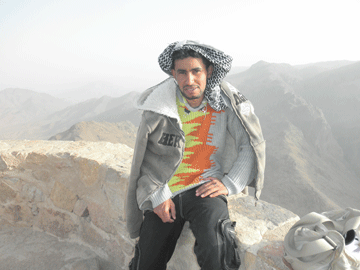 Our guide, Hassan. Top of Mount Sinai